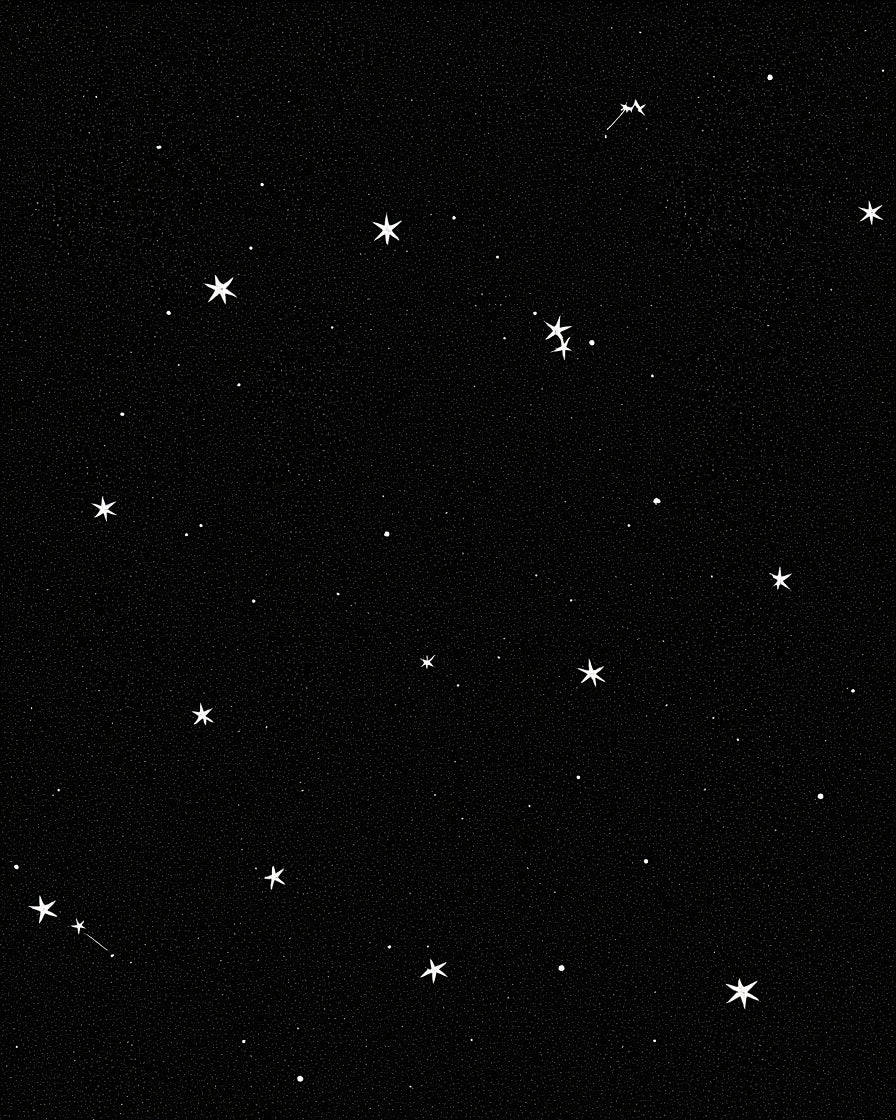 Night Sky Star Pattern Rug