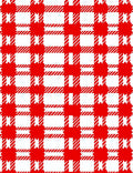 Red and White Classic Gingham Design Rug