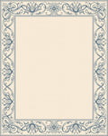 Classic Floral Swirl Frame Design Rug