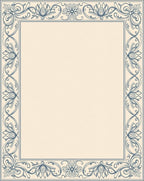 Classic Floral Swirl Frame Design Rug