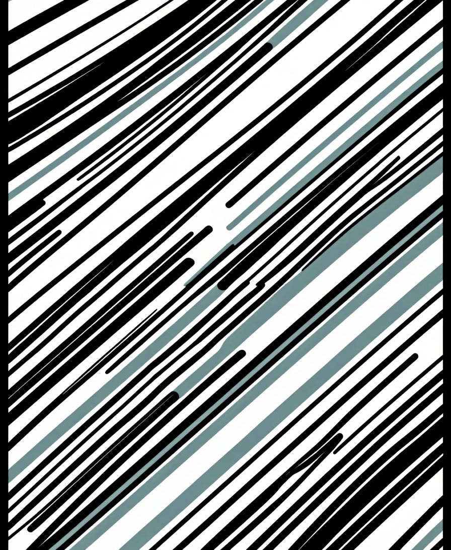 Modern Abstract Diagonal Stripe Rug