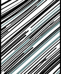 Modern Abstract Diagonal Stripe Rug