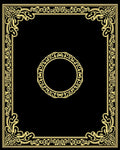 Retro Filigree Border Pattern Rug