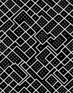Black White Dot Grid Abstract Rug