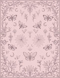 Enchanting Butterfly and Moon Motif Design Rug