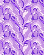 Abstract Lilac Swirls Pattern Rug