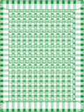 Green White Gingham Buffalo Check Rug