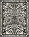 Bold Geometric Sunburst Pattern Rug
