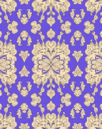 Elegant Floral Scrollwork Pattern Rug