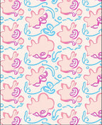 Playful Abstract Shapes Pattern Rug