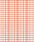 Modern Red Grid Pattern Rug