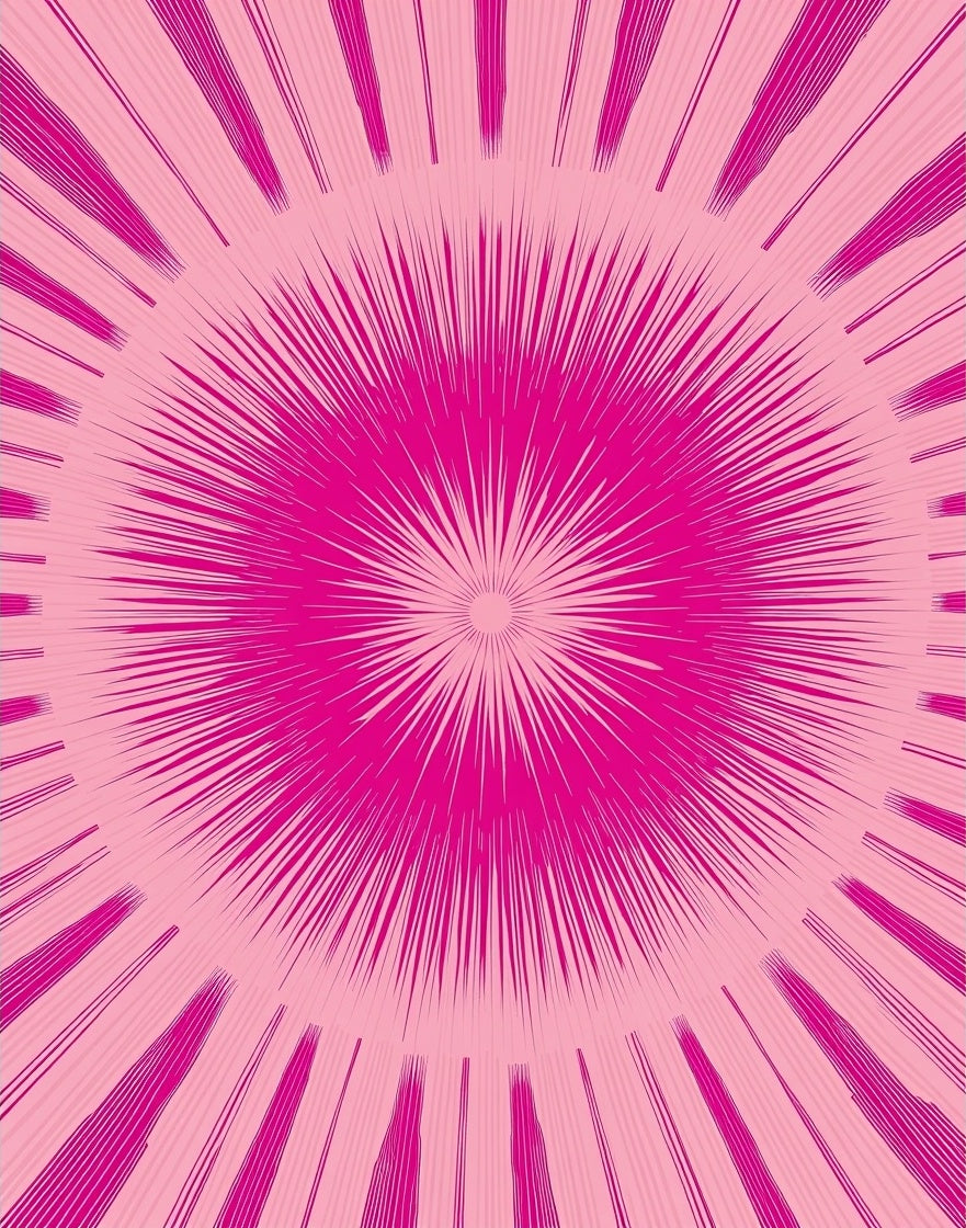 Vibrant Radiating Starburst Pattern Rug
