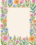 Vibrant Floral Patterned Meadow Rug