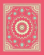Mandala Floral Border Design Rug