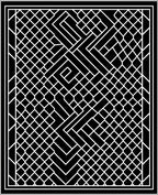 Bold Geometric Lattice Design Rug