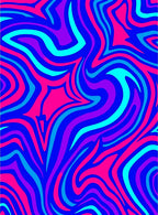 Vibrant Abstract Swirl Pattern Rug