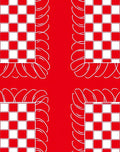 Bold Checkered And Swirl Pattern Design Rug