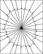 Monochromatic Spiderweb Pattern Rug