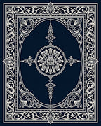 Ornate Floral Emblem Mandala Design Rug
