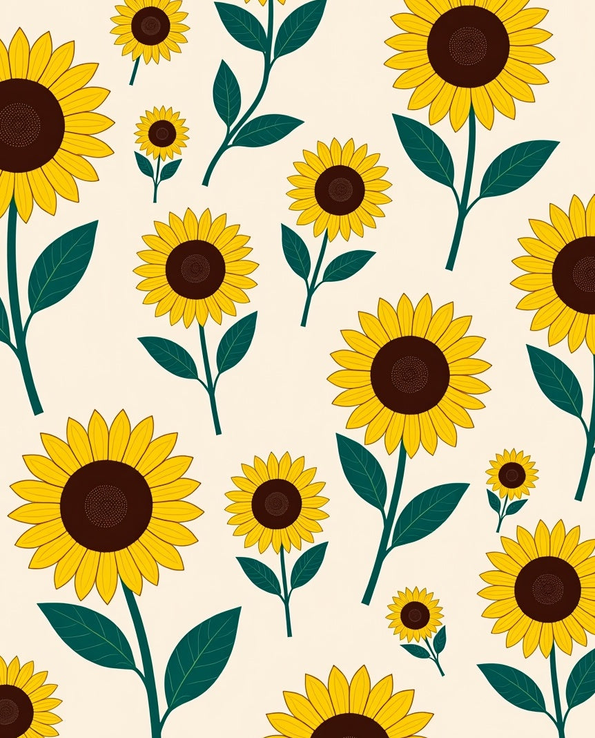 Sunflower Garden Pattern Rug