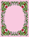 Floral Scrollwork Border Design Rug