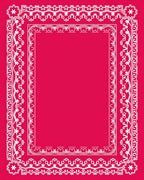 Ornate Floral Border Design Rug