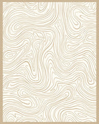 Light Wood Grain Swirl Pattern Rug