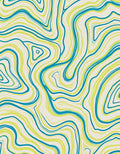 Abstract Wavy Contour Lines Rug
