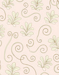 Gentle Cream Floral Swirls Rug