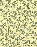 Vine and Leaf Art Nouveau Pattern Rug
