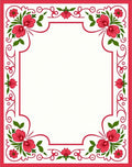 Red Floral Vine Whimsical Rug