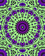 Intricate Symmetrical Mandala Pattern Rug