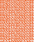 Abstract Orange Geometric Pattern Rug