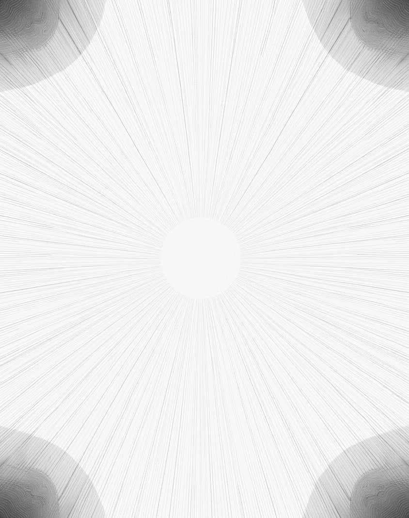 Abstract Sunburst Linear Pattern Rug
