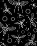 Insect Sunburst Silhouette Design Rug