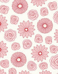 Pink Floral Delightful Pattern Rug