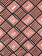 Bold Geometric Diamond Pattern Rug