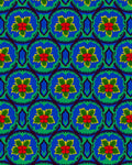 Vibrant Floral Medallion Pattern Design Rug