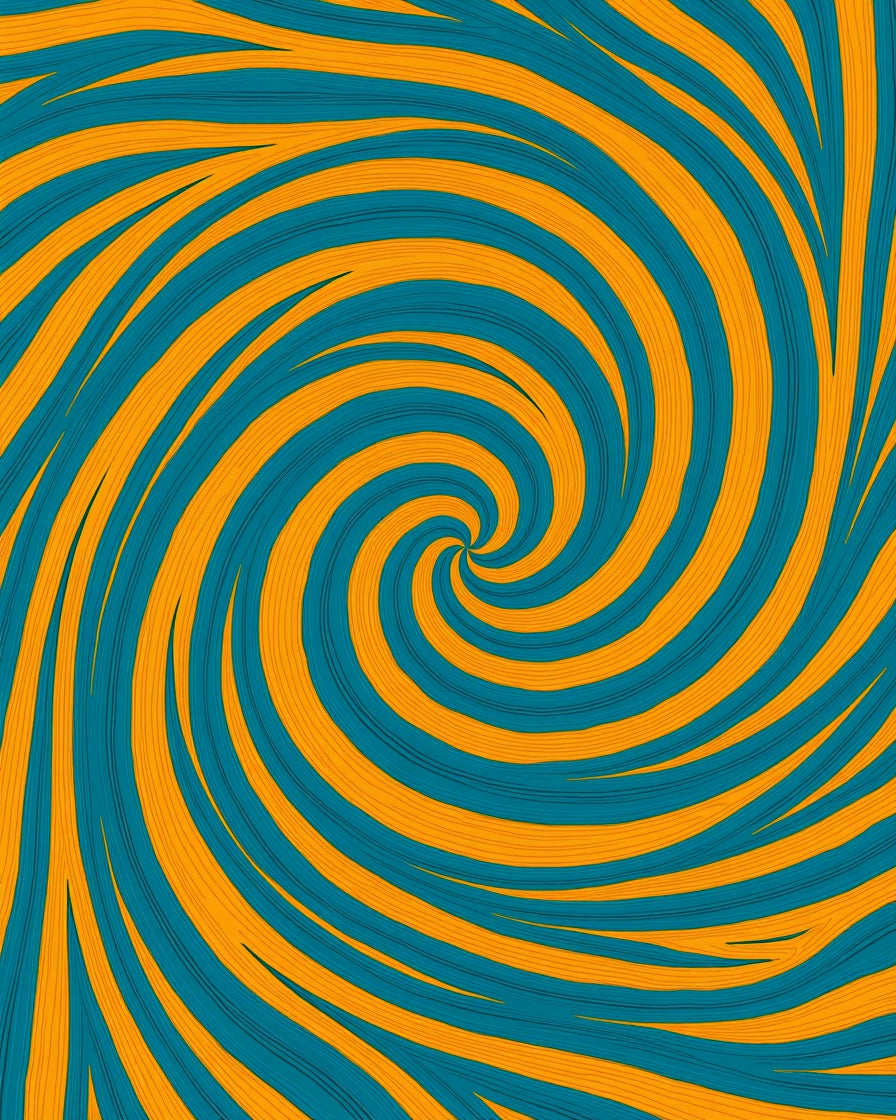 Energetic Swirl Pattern Rug