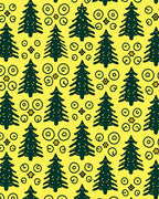 Christmas Tree Swirl Sparkle Pattern Rug