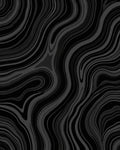 Dark Gray Swirl Pattern Rug