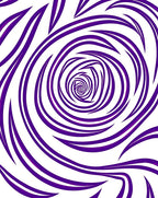 Purple Swirl Abstract Pattern Rug