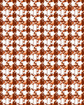 Houndstooth Pattern Abstract Warm Tones Rug