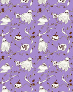 Playful Ghost Pumpkin Pattern Rug