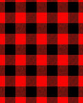 Classic Red Black Checkered Pattern Rug