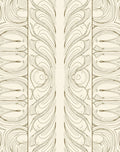 Elegant Floral Scroll Print Rug