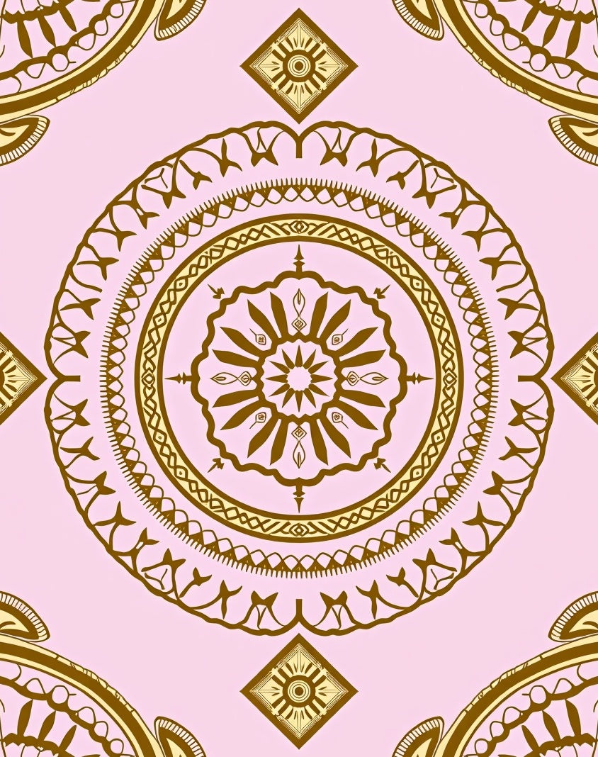 Elaborate Mandala Pattern Rug
