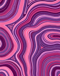 Abstract Swirls In Pink Purple Pattern Rug