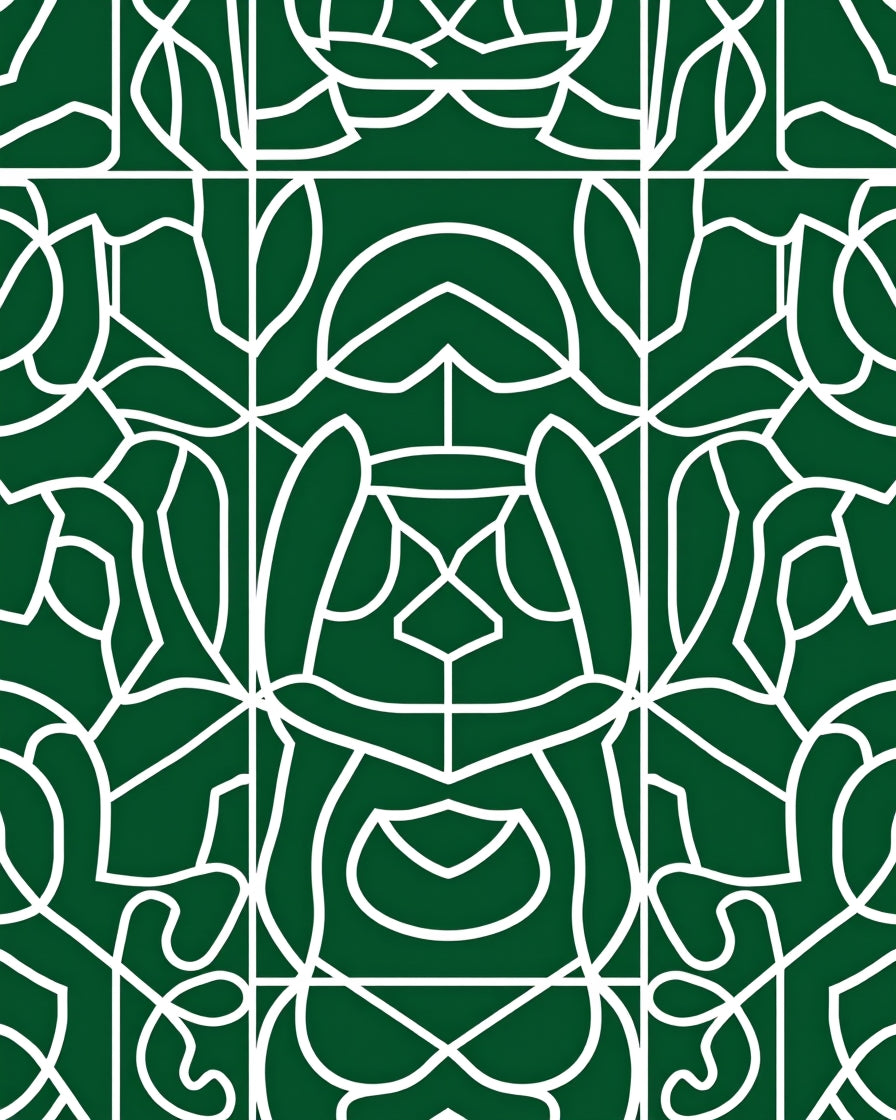 Organic Abstract Geometric Lines Rug