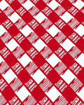 Bold Red White Diagonal Stripe Pattern Rug